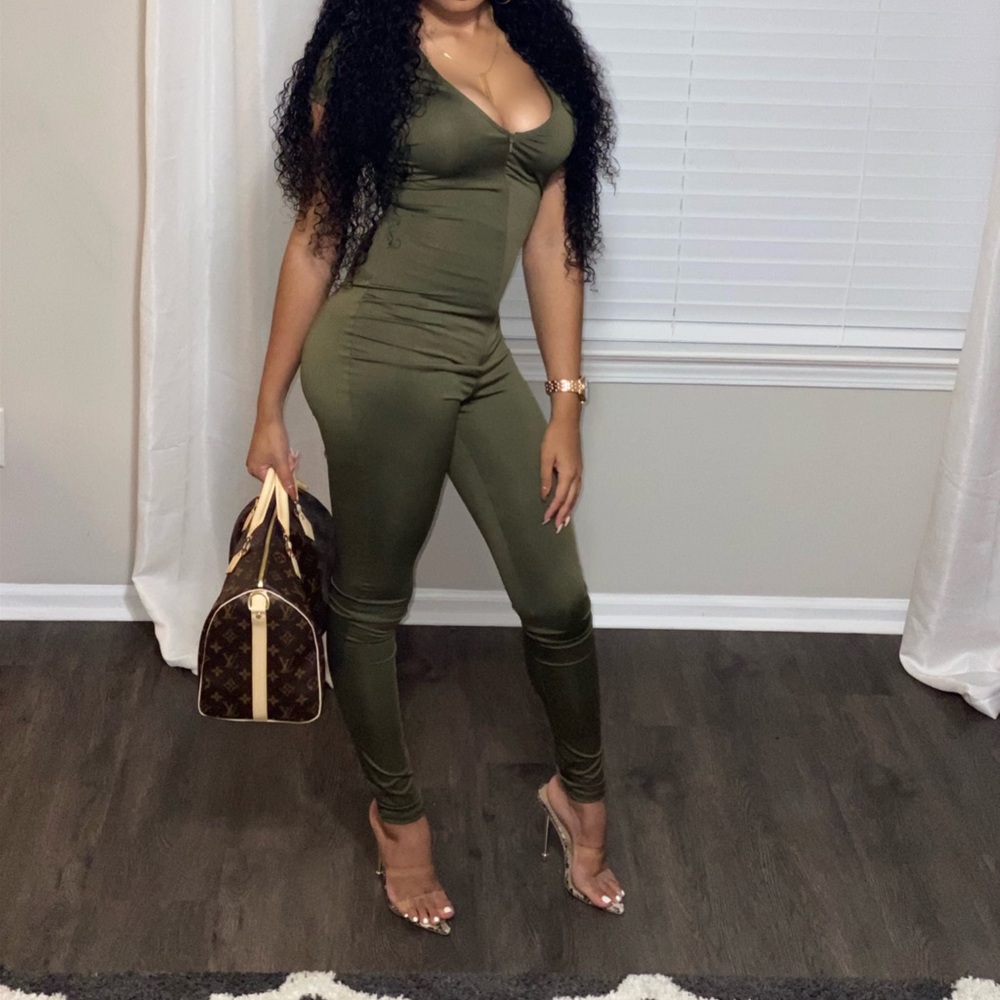 Olive Green Jumpsuit